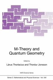 Cover of: M-Theory and Quantum Geometry (Nato Science Series: C Mathematical and Physical Sciences Volume 556) (NATO Science Series C:)