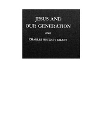 Cover of: Jesus and our generation
