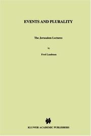 Cover of: Events and Plurality: The Jerusalem Lectures (Studies in Linguistics and Philosophy)