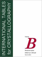 Cover of: International Tables for Crystallography: Reciprocal Space, Vol. B (International Tables for Crystallography)