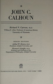 Cover of: John C. Calhoun
