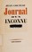 Cover of: Journal d'un inconnu