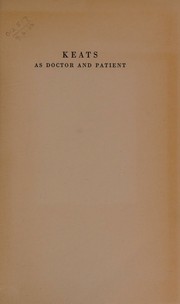 Cover of: Keats as doctor and patient