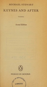 Cover of: Keynes and after.