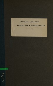 Cover of: Kindergarten and primary school for the blind: a second appeal for its foundation and endowment