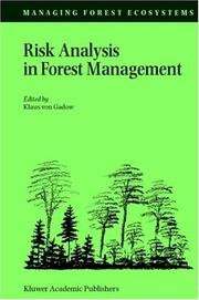 Cover of: Risk Analysis in Forest Management (Managing Forest Ecosystems)