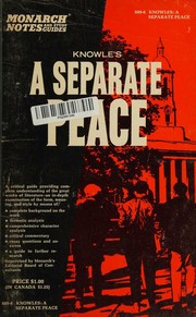 Cover of: Knowles' A separate peace. by Christopher Russell Reaske, Christopher Russell Reaske
