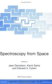 Cover of: Spectroscopy from Space (NATO Science Series II: Mathematics, Physics and Chemistry, Volume 20)