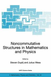 Cover of: Noncommutative Structures in Mathematics and Physics