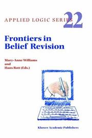 Cover of: Frontiers in Belief Revision (Applied Logic Series, Volume 22) (Applied Logic Series)