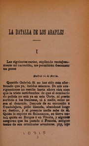 Cover of: La batalla de los Arapiles.