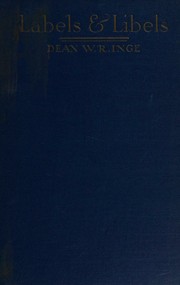 Cover of: Labels and Libels