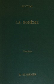 Cover of: La Boheme by Giacomo Puccini, Giuseppe Giacosa, Luigi Illica, Giacomo Puccini, Giuseppe Giacosa, Luigi Illica
