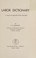 Cover of: Labor Dictionary