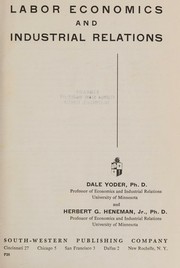 Cover of: Labor economics and industrial relations