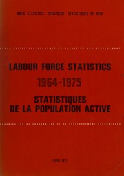 Cover of: Labour force statistics = Statistiques de la population active: 1964-1975.