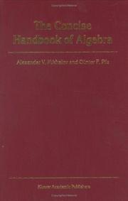 Cover of: The Concise Handbook of Algebra