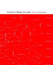 Cover of: Architecture theory since 1968