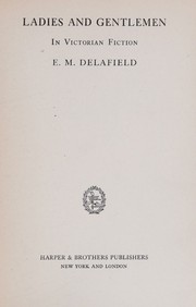 Cover of: Ladies and Gentlemen in Victorian Fiction