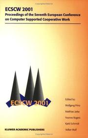 Cover of: Ecscw 2001 by 