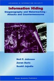 Cover of: Information Hiding by Neil F. Johnson, Zoran Duric, Sushil Jajodia