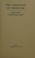 Cover of: The language of criticism