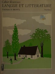 Cover of: Langue et litterature.: Cahier d'exercices