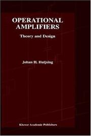 Cover of: Operational Amplifiers - Theory and Design