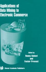 Cover of: Applications of Data Mining to Electronic Commerce