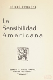 Cover of: La sensibilidad americana