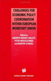 Cover of: Challenges for Economic Policy Coordination within European Monetary Union