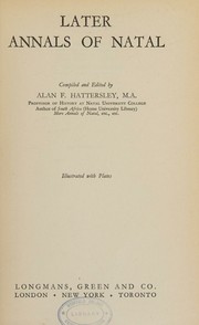 Cover of: Later annals of Natal