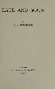 Cover of: Late and Soon