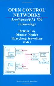 Cover of: Open Control Networks: LonWorks/EIA 709 Technology