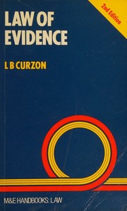 Cover of: Law of evidence by Curzon, L. B., Curzon, L. B.