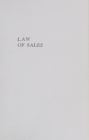 Cover of: Law of sales by John M. Stockton, John M. Stockton
