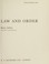 Cover of: Law and order (Past-into-present series)