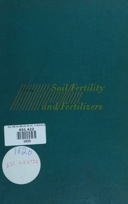 Cover of: Soil fertility and fertilizers by Samuel L. Tisdale, Samuel L. Tisdale