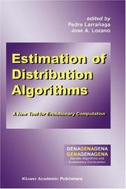 Cover of: Estimation of Distribution Algorithms by 