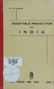 Cover of: Vegetable production in India