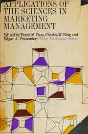 Cover of: Applications of the sciences in marketing management.