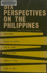 Cover of: Six perspectives on the Philippines.
