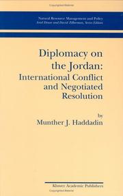 Cover of: Diplomacy on the Jordan by Munther J. Haddadin