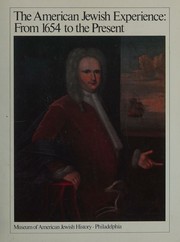 Cover of: The American Jewish experience by Allon Schoener