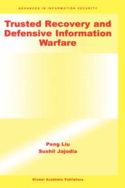 Cover of: Trusted Recovery and Defensive Information Warfare (Advances in Information Security) by Peng Liu, Sushil Jajodia