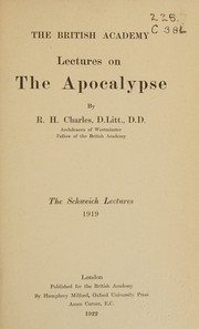 Cover of: Lectures on the Apocalypse by R. H. Charles, R. H. Charles