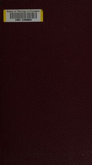 Cover of: Lectures on the nature and end of the sacred office: and on the dignity, duty, qualifications, and character, of the sacred order