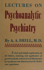 Cover of: Lectures on psychoanalytic psychiatry