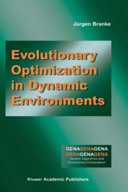 Cover of: Evolutionary Optimization in Dynamic Environments (Genetic Algorithms and Evolutionary Computation)