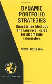 Cover of: Dynamic Portfolio Strategies